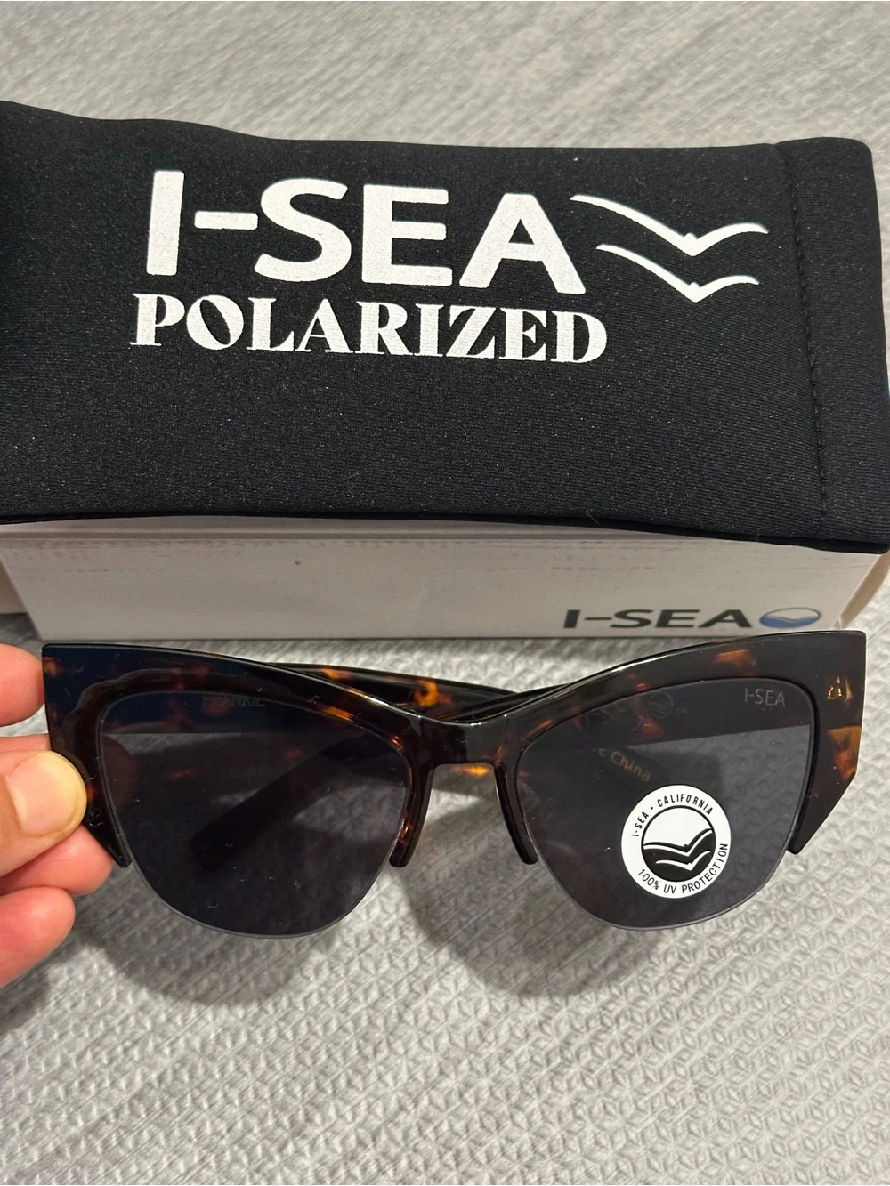 I-SEA Polarized women sunglasses FRANKIE tortoise/ smoke Polarized NEW